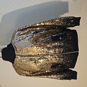 Beautiful sequin zipper jacket